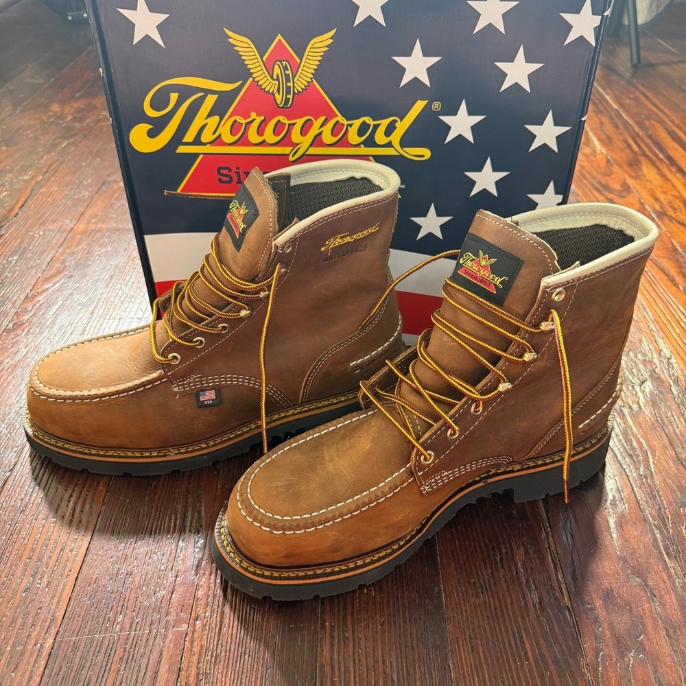 Thorogood 804-3696 6" Safety Toe Waterproof 1957 Series Workwear Men's Size 10 D